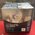 Hampton Bay 16 In Oscillating Wall Mount Fan With Remote