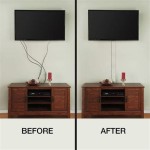 How To Mount Tv On Wall Without Wires Showing