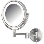 Lighted Wall Mount Magnifying Mirror