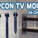Mounting Tv To Cinder Block Wall