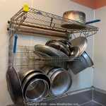 Wall Mounted Commercial Dish Drying Rack