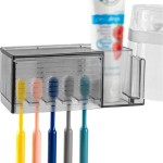 Wall Mounted Covered Toothbrush Holder