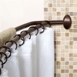 Wall Mounted Curved Shower Curtain Rod