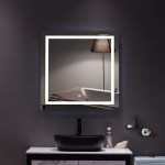 Wall Mounted Mirror With Lights