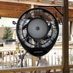 Wall Mounted Outdoor Fan With Mister