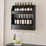 Wall Mounted Wine Rack Cabinet