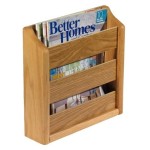 Wooden Wall Mounted Magazine Rack